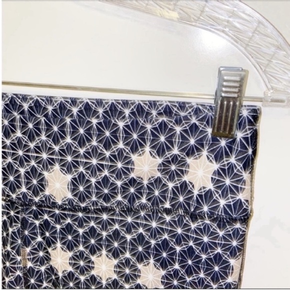 Fabletics Mesh Powerhold leggings navy blue stardust white - Picture 5 of 8